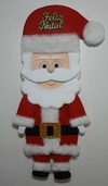 Enfeite de porta Papai Noel Grande em feltro e pelúcia