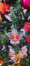 ⁹Pingente anjo acrílico para árvore de Natal