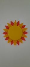 decoração de painel sol