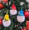 Enfeite de natal pingente gnomo Nórdico