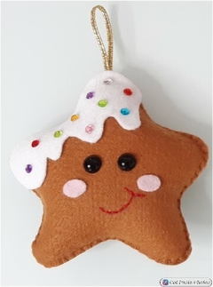 Kit 4 Pingentes Estrelas Natal - Brunart's