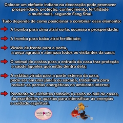 Pingente móbile elefante indiano Luxo - loja online
