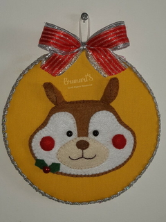 Conjunto 3 mini guirlandas personagens do Natal - Brunart's