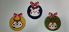Conjunto 3 mini guirlandas personagens do Natal