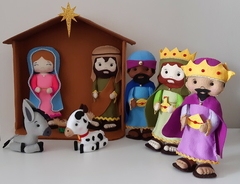 Presépio de Natal completo grande
