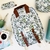 Mochila Matelasse Flores Azules