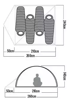 Carpa Waterdog DOME IV p/6 pers. - Armeria Yiyo