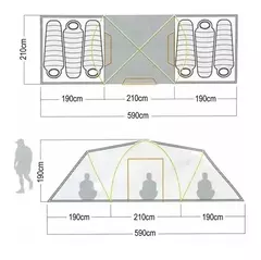 Carpa Waterdog Patagonia Pro p/6 pers. - Armeria Yiyo