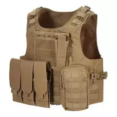 Chaleco Porta placa tactico NTK Coyote - comprar online