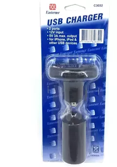 Cargador USB de 2 puertos Easterner C3032