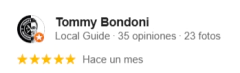 Tommy Bondoni - Opiniones en Google