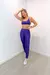 Conjunto canelado top bet M - roxinho