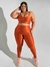Conjunto canelado top mari GG - ferrugem