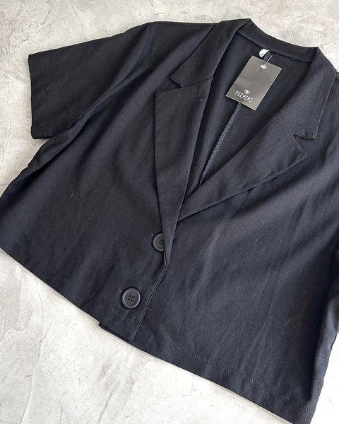 Blazer crop TAYLOR negro