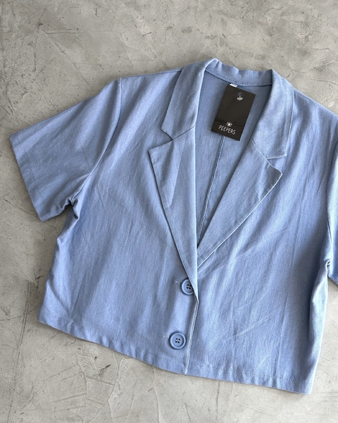 Blazer crop TAYLOR celeste