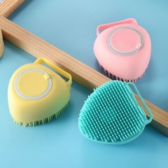 Bathroom Puppy Big Dog Cat Bath Massage Gloves Brush Soft Safety Silicone Pet Accessories for Dogs Cats Tools Mascotas Products - loja online