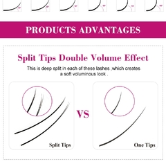SUPER Mink Black Ellipse Flat Lashes Extensions Flat Eyelash Extension Semi-permanent Individual Very Soft Application-friendly - loja online
