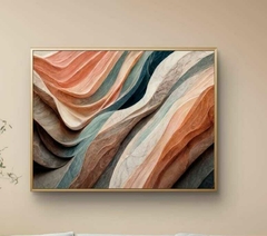 Quadro Decorativo Abstrato ondas - comprar online