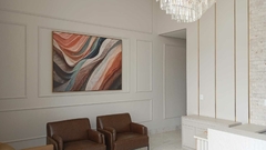 Quadro Decorativo Abstrato ondas na internet