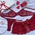 Conjunto Doce Mistério | Vermelho - 3 peças - Top Secret Lingerie