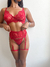 Conjunto Paixão Vermelho | Rendado - Top Secret Lingerie