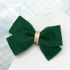 Laço Lou Lou de Feltro - Verde Bandeira - comprar online