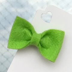 Laço Gravatinha de Feltro - Verde Limão - comprar online