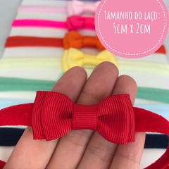 Kit com 10 laços gravatinha duplo na faixinha na internet