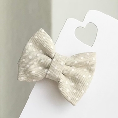 MINI LAÇO GRAVATINHA RN (3CM) - Poá Bege - comprar online