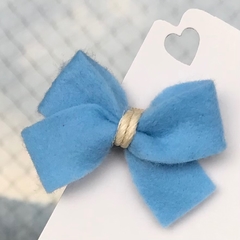 Laço Lou Lou de Feltro - Azul Claro - comprar online