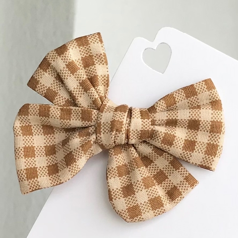 Laço Nozinho - Xadrez Capuccino