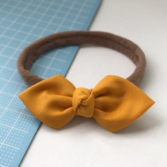 Laço Mimo (Turbantinho 8cm) - Mostarda - comprar online