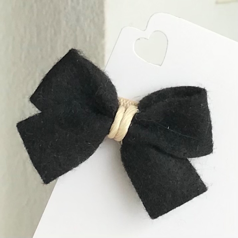 Laço Lou Lou de Feltro - Preto