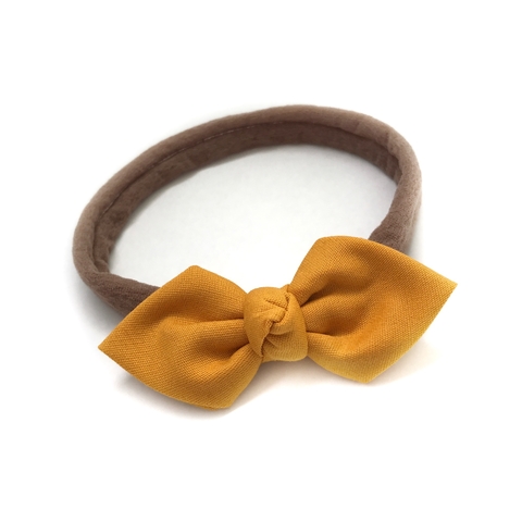 Laço Mimo (Turbantinho 8cm) - Mostarda