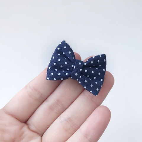 MINI LAÇO GRAVATINHA RN (3CM) - Micro Poá Azul Marinho