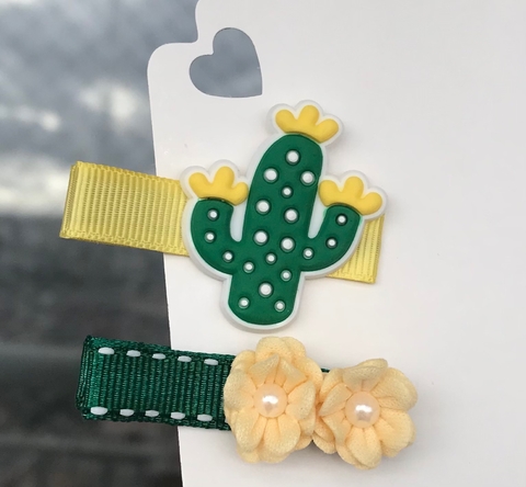 Kit Hairclips - Cacto