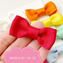 Kit com 10 presilhas para bebês - Laço Gravatinha Pequeno 5cm - loja online