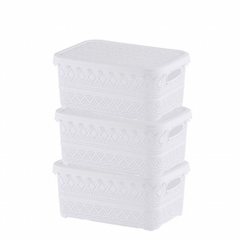 Set De 3 Canastos Plasticos Diferentes Medidas