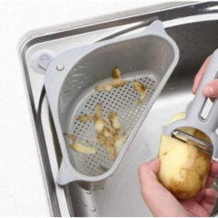 Organizador Colador Con Ventosas Esquinero Bacha Cocina Deco