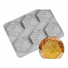 Molde Silicona Panal De Abejas X6 Jabones Cupcakes Chocolate