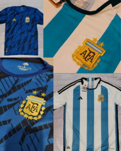 PROMO!!! X2 CAMISETAS ARGENTINA TITULAR + PRE PARTIDO