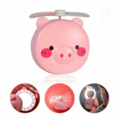 Ventilador Con Espejo Y Aro De Luz Recargable Maquillaje Usb