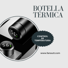 Botella termica con medidor de temperatura digital - comprar online