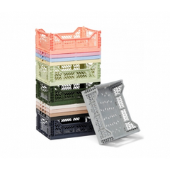 Canasto Organizador Plegable Y Apilable Cajon Blanco