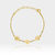 Conjunto plaquinhas Equilíbrio entre AMOR&RAZÃO com pérolas, de uma choker e uma pulseira. (Adulto)