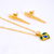 Conjunto colar Amor brasileiro e brinco Philodendron Spiritus Sancti
