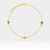 Conjunto plaquinhas Equilíbrio entre AMOR&RAZÃO com pérolas, de um colar e uma pulseira. (Adulto)