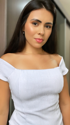 Vestido brilho - branco