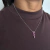 Colar Zircônias Rosas na internet
