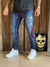 REF 7233 | Calça Jeans Skinny com cordão e detalhes vermelhos na internet